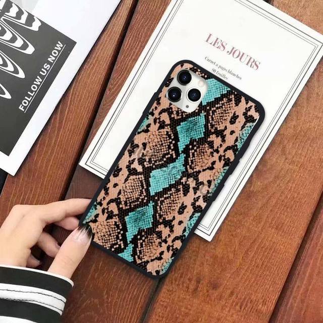 Snake Skin Print Animal Phone Case for iPhone - Carbon Cases