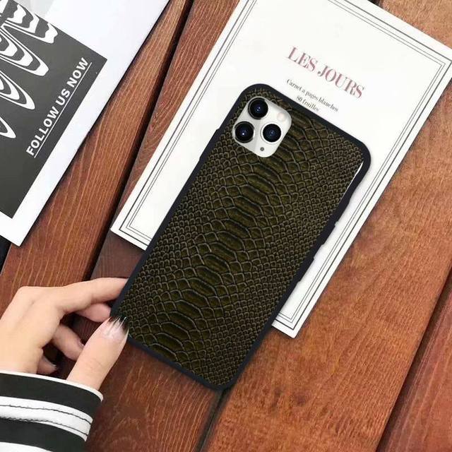 Snake Skin Print Animal Phone Case for iPhone - Carbon Cases