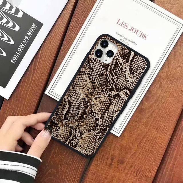 Snake Skin Print Animal Phone Case for iPhone - Carbon Cases