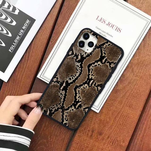 Snake Skin Print Animal Phone Case for iPhone - Carbon Cases