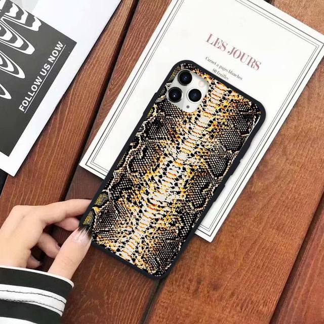 Snake Skin Print Animal Phone Case for iPhone - Carbon Cases