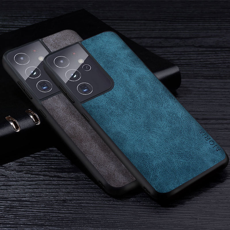 Premium PU Leather Phone Case for Samsung Galaxy S21 - Carbon Cases