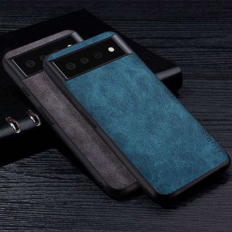 Premium PU Leather Phone Case for Google Pixel 6 - Carbon Cases