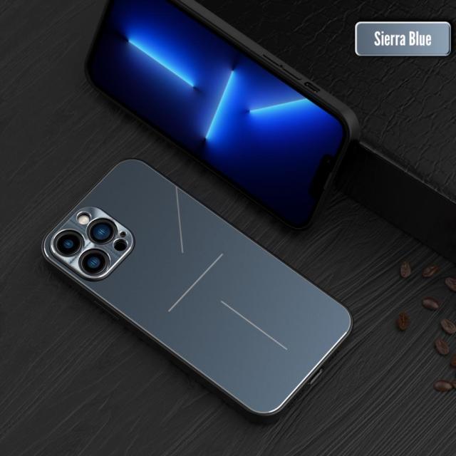 Aluminum Metal Bumper Wireless Charging Cover For iPhone - Carbon Cases