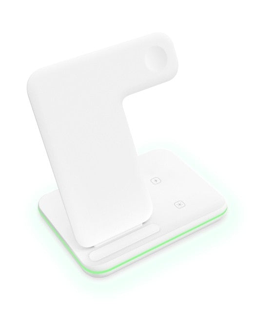 Wireless Charger Stand 15W Qi Fast Charging Dock Station for Apple - Carbon Cases