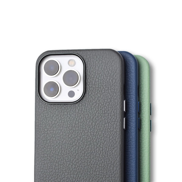 Luxury Italian Ocean Genuine Leather Case for iPhone 13 - Carbon Cases