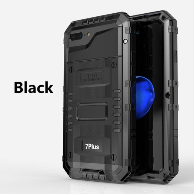 Heavy Duty Metal Aluminum Sealed Waterproof Diving Case for iPhone - Carbon Cases