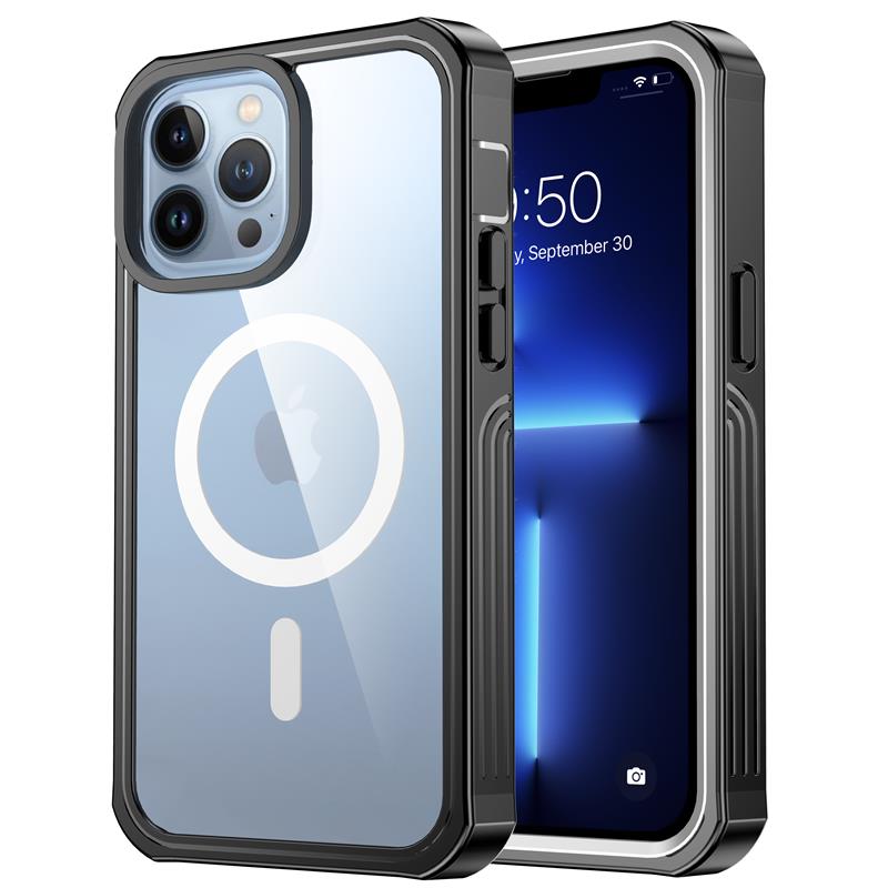 Magnetic Cover For iPhone 13 Pro Max - Carbon Cases