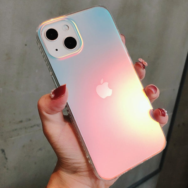 Luxury Matte Laser Aurora Phone Case for iPhone - Carbon Cases