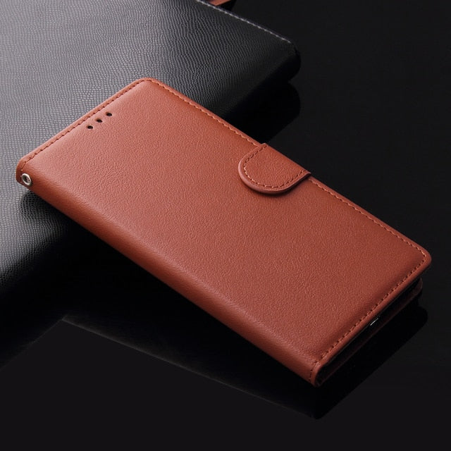 Flip Leather Wallet Case For Samsung Galaxy - Carbon Cases