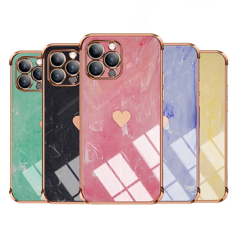 Luxury Shockproof Plating Soft Case For iPhone - Carbon Cases