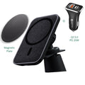 15W Magnetic Car Wireless Charger Stand For iPhone 13 12 - Carbon Cases