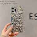 Luxury Silver Tin Foil Pleats Phone Case For iPhone - Carbon Cases