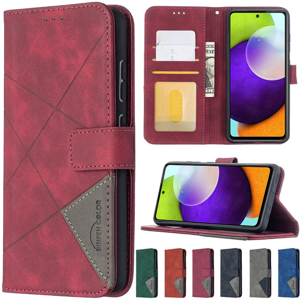 Leather Wallet Phone Case For Samsung Galaxy - Carbon Cases