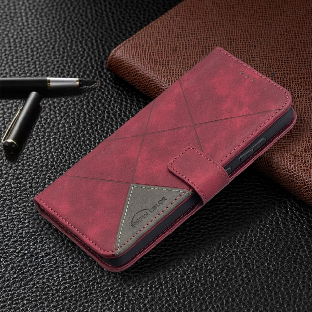 Leather Wallet Phone Case For Samsung Galaxy - Carbon Cases