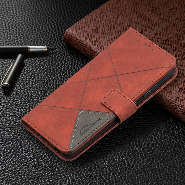 Leather Wallet Phone Case For Samsung Galaxy - Carbon Cases