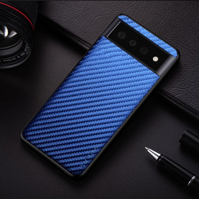 Simple Concise Style Soft Back Cover Case for Google Pixel 6 - Carbon Cases