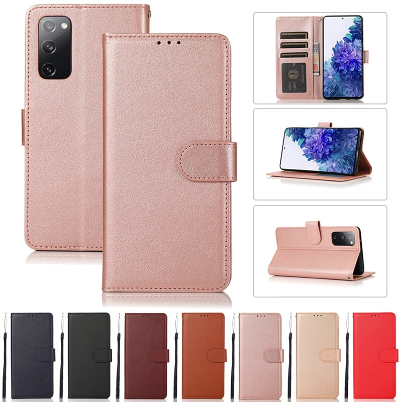 Wallet Leather Case For Samsung Galaxy - Carbon Cases