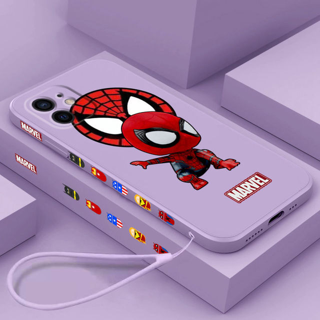 Marvel Side Design Phone Case For iPhone - Carbon Cases