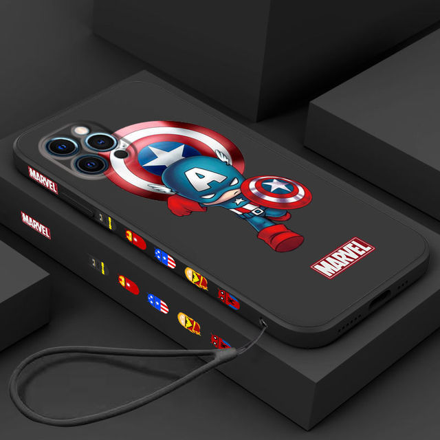 Marvel Side Design Phone Case For iPhone - Carbon Cases