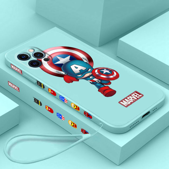 Marvel Side Design Phone Case For iPhone - Carbon Cases