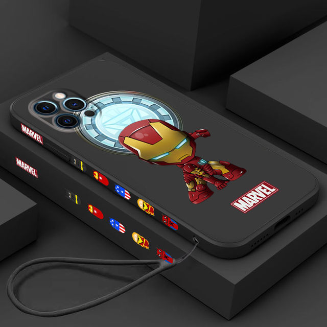 Marvel Side Design Phone Case For iPhone - Carbon Cases