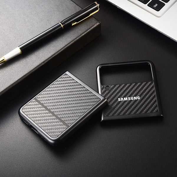Original Foldable Carbon Fibre Phone Case For Samsung Galaxy Z Flip / Z Flip 3 - Carbon Cases