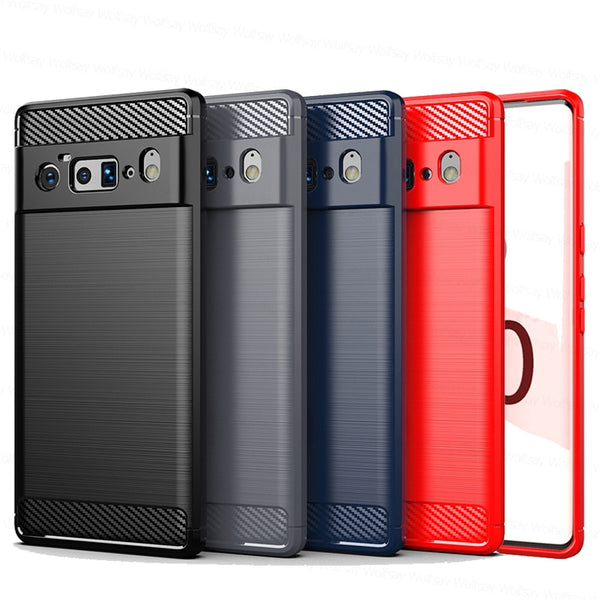 Shockproof TPU Protective Cover For Google Pixel - Carbon Cases