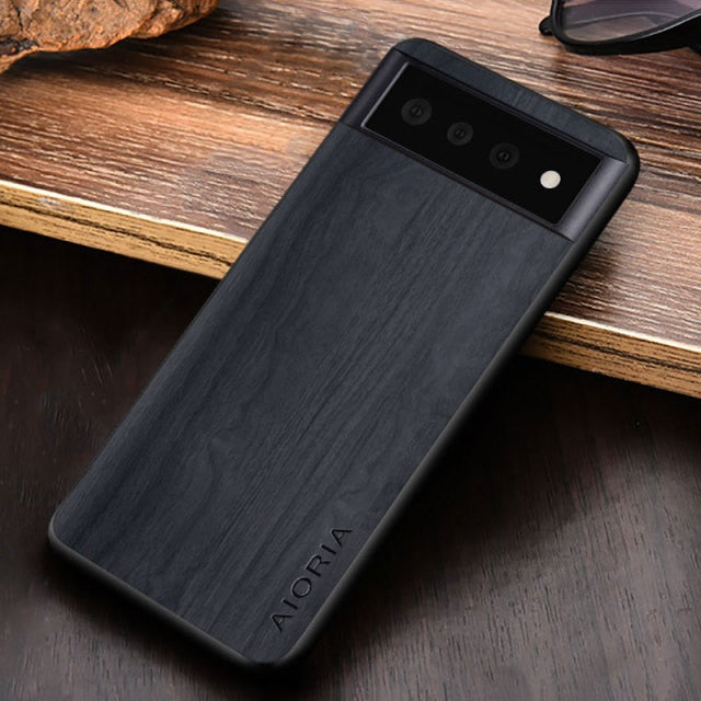 Vintage Wood Like Case for Google Pixel 6 - Carbon Cases