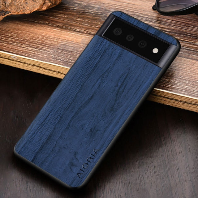 Vintage Wood Like Case for Google Pixel 6 - Carbon Cases