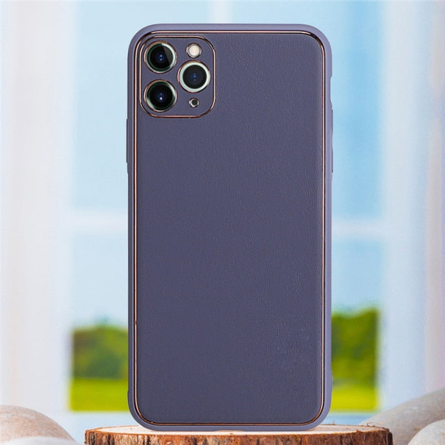 Luxury Protective Leather Case For iPhone - Carbon Cases