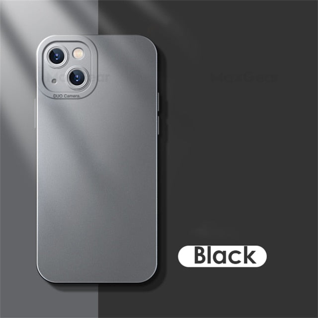 Luxury Metal Colour Plating Liquid Silicone Case for iPhone - Carbon Cases