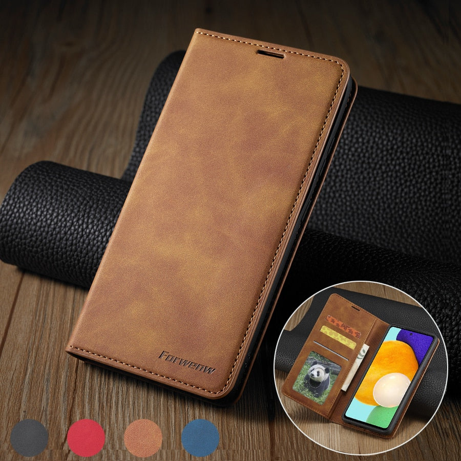 Leather Wallet Case For Samsung Galaxy - Carbon Cases