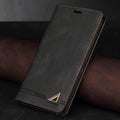 Anti-theft Leather Wallet Case Cover For Samsung Galaxy - Carbon Cases