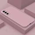 Square Liquid Silicone Shockproof TPU Case Original For Samsung Galaxy S22 - Carbon Cases