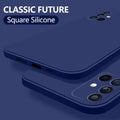 Original Square Liquid Silicone Case For Samsung Galaxy S22 - Carbon Cases