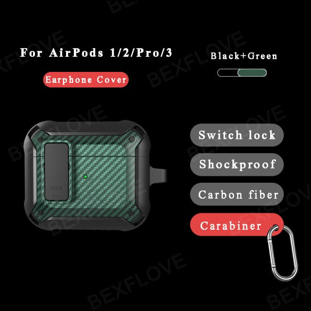 Luxury Earphone Case For AirPods - Carbon Cases