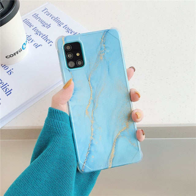 Luxury Marble Case For Samsung Galaxy S22 - Carbon Cases