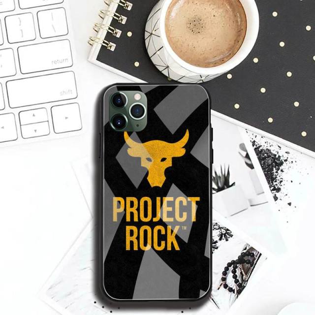 The Rock Dwayne Johnson UA Phone Case Tempered Glass For iPhone - Carbon Cases