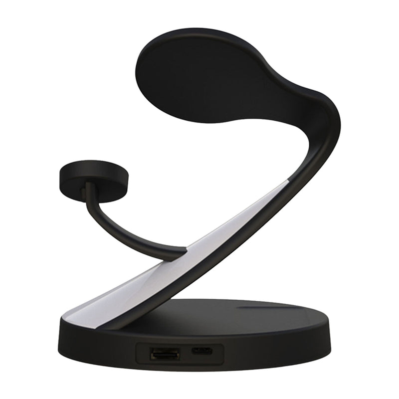 Wireless Charger Stand For iPhone 5 In 1 Fast Charging Dock Station - Carbon Cases