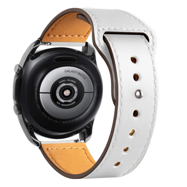 20mm 22mm Leather band for Samsung Galaxy Watch - Carbon Cases