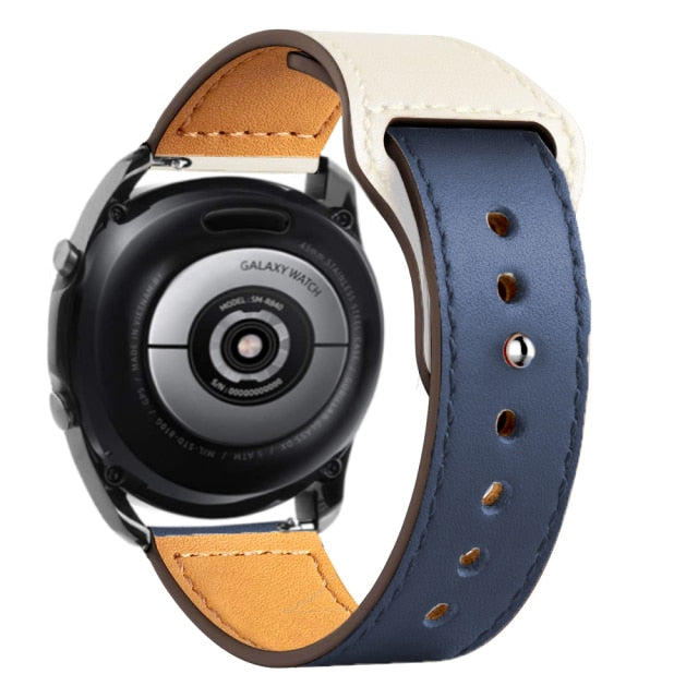 20mm 22mm Leather band for Samsung Galaxy Watch - Carbon Cases