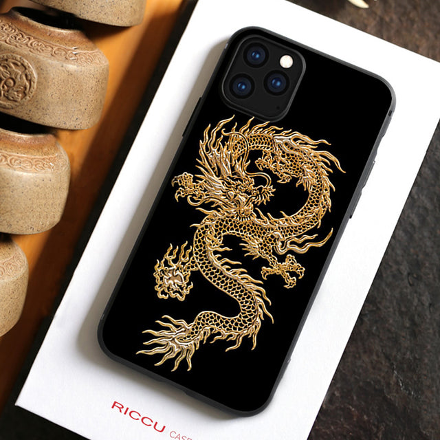 Dragon Luxury Design Phone Case For iPhone - Carbon Cases