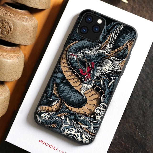 Dragon Luxury Design Phone Case For iPhone - Carbon Cases