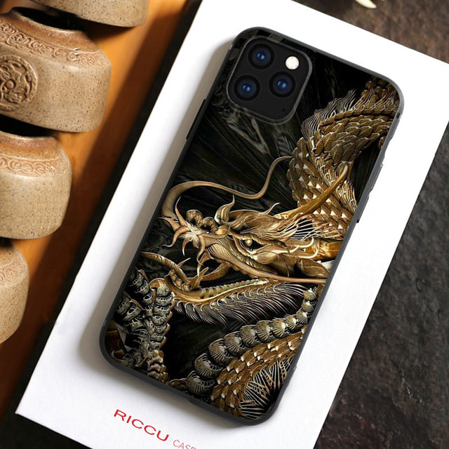 Dragon Luxury Design Phone Case For iPhone - Carbon Cases