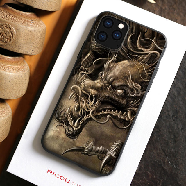 Dragon Luxury Design Phone Case For iPhone - Carbon Cases
