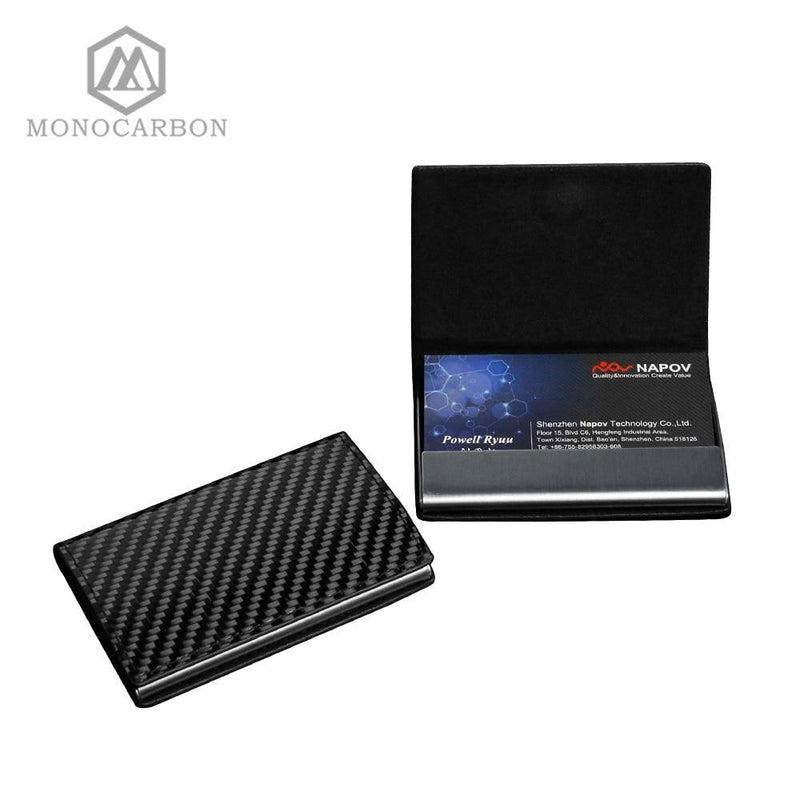 Luxury Carbon Fibre Name Card Box Holder - Carbon Cases