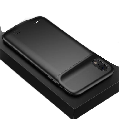 6500mAh Slim Silicone Shockproof Battery Charger Cases For iPhone - Carbon Cases