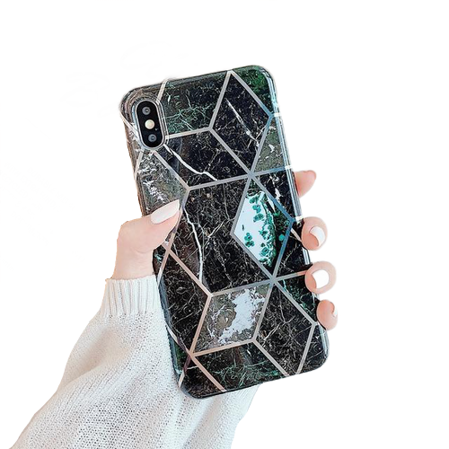 Geometric Marble Phone Cases For iPhone 13 - Carbon Cases