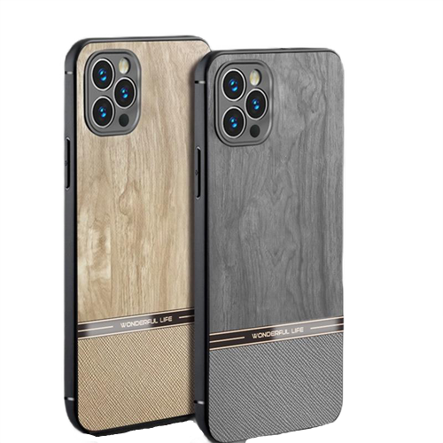 Imitation Wood Grain Mobile Phone Case - Carbon Cases